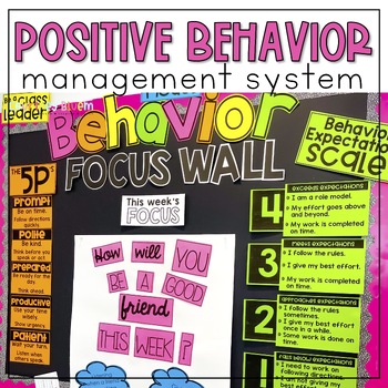 Preview of Classroom Behavior Management - Meetings, Expectations, The 5 P's