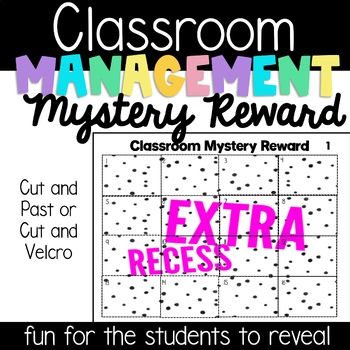 Preview of Classroom Behavior Management Mystery Rewards| Engagement