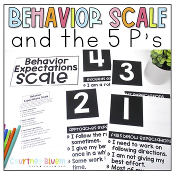 Preview of Classroom Behavior Management - The 5 P's and Expectations Scale
