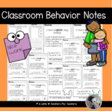 Classroom Behavior Notes | Stoplight Behavior Chart | Happ