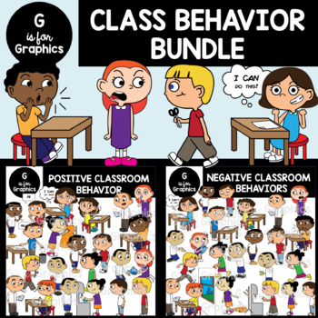 Preview of Classroom Behavior, Rules, Choices, Etiquette Clipart