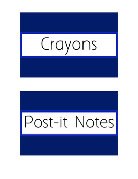 dark blue post it notes