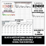Classroom Binder Documentation
