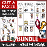 Classroom Bingo Games Bundle | Cut and Paste Activities Bingo