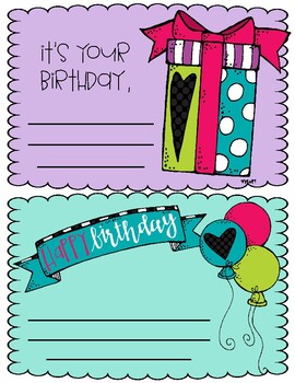 Classroom Birthday Certificates by Sunny Day in Pre-K | TpT