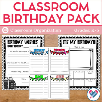 Preview of Classroom Birthday Set