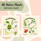 Classroom Birthdays Sign: NE Native Plants
