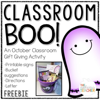 Preview of Classroom Boo Bucket Freebie