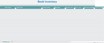 Preview of Classroom Book Inventory- Excel Sheet