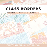 Classroom Borders | California Dreamer Classroom Decor