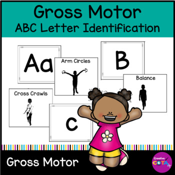 Preview of Classroom Motor Brain Break Kindergarten Literacy Letter Identification Activity