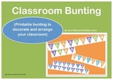 Classroom Bunting for Classroom Setup & Decoration {organi