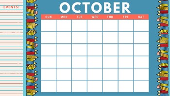 Classroom Calendar by MissMumof2 | TPT