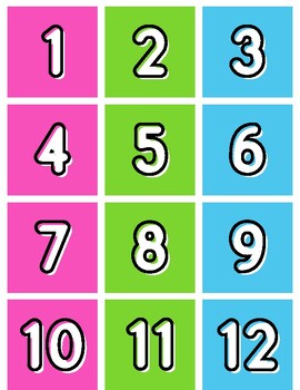 Classroom Calendar-Blue, Pink, Green Retro by Carrie Greene | TPT
