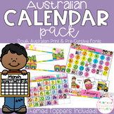 Classroom Calendar Display - South Australian Fonts