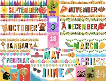 Preview of Classroom Calendar~Festive~Holidays~ 2023-2024 Classroom Calendar Interactive