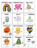 Classroom Calendar Icons - Holidays
