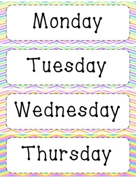 Classroom Calendar Labels Set 2015-2016 (UPDATED) by French Frenzy