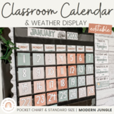 Classroom Calendar | Modern Jungle | Pocket Chart and Stan