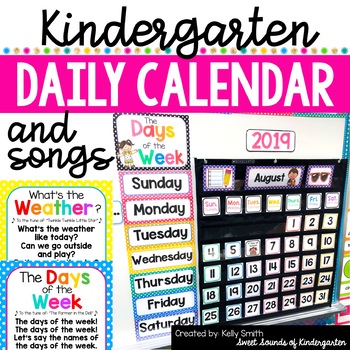 Classroom Calendar Set | Calendar Headers | Kindergarten Musical ...