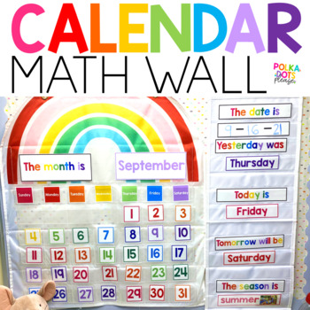 Preview of Classroom Calendar Math Activities | Colorful Classroom Decor