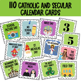 Classroom Calendar Set - Catholic and School Holidays & Events