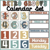 Classroom Calendar Set | Groovy Retro Classroom Decor Calendar