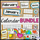 Classroom Calendar Set w/ Numbers Cards, Wall, Pocket Char