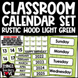 Classroom Calendar Set with Dates/Days/Months/Years - RUST