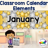 Classroom Calendar Set with Stars