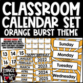 Classroom Calendar Template Set Dates/Days/Months/Years -W