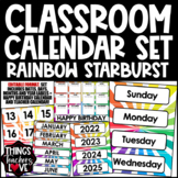 Classroom Calendar Template Set with Dates/Days/Months/Yea