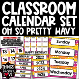 Classroom Calendar Templates Set w Dates/Days/Months/Years