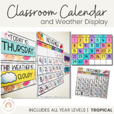 Classroom Calendar & Weather Display | Tropical Theme
