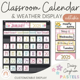 Classroom Calendar & Weather Pocket Chart Display  | Daisy