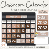 Classroom Calendar and Weather Display | OMBRE NEUTRALS