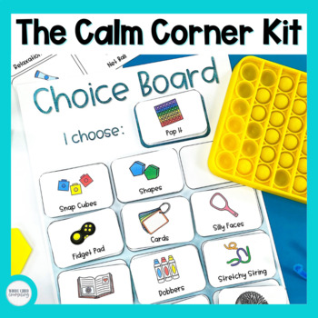 Preview of Classroom Calm Down Corner Kit with Coping Skills and Tools for Structured Break