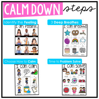 Classroom Calm Down Corner Kit | Identifying Feelings Emotional Regulation