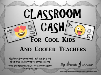 Preview of Classroom Cash- Emoji Theme
