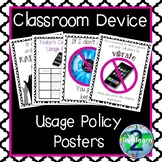 Classroom Cell Phone and Device Usage Policy Posters