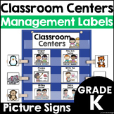 Classroom Center Labels with Pictures Center Management Si