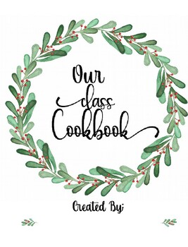 Preview of Classroom Christmas Cookbook - Editable