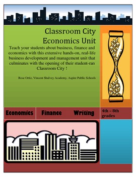 Preview of Classroom City All - Inclusive Economics Unit