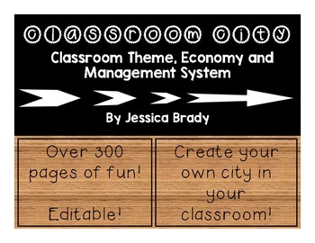 Preview of Classroom City Bundle: Classroom Theme, Economy and Management System