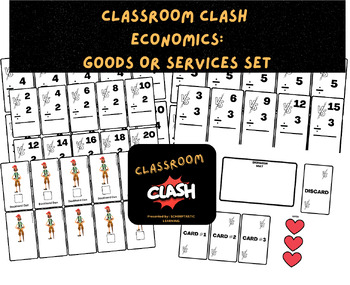 Preview of Classroom Clash Good or Services Flashcard Set