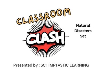 Preview of Classroom Clash Natural Disasters Flashcard Set