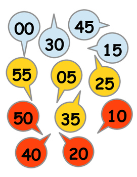 Preview of Classroom Clock Labels