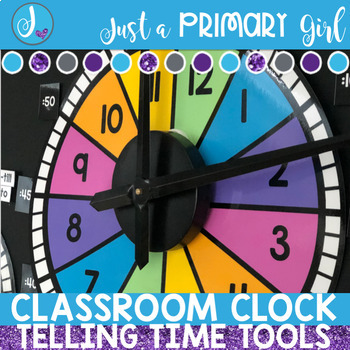 Preview of Classroom Clock - Telling Time Tools -Bundle