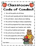 Classroom Code of Conduct