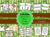 Classroom Collections: EDITABLE Jungle Classroom Decor